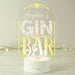 Personalised Gin Bar LED Colour Changing Night Light