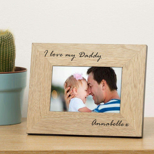 Personalised I Love My Daddy Photo Frame - Myhappymoments.co.uk