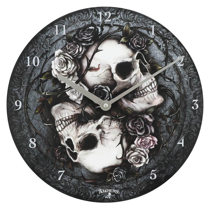 Alchemy Dioscuri Skull Clock