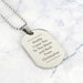 Personalised Classic Stainless Steel Dog Tag Necklace - Myhappymoments.co.uk