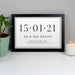 Personalised Special Date Landscape Black Wall Art