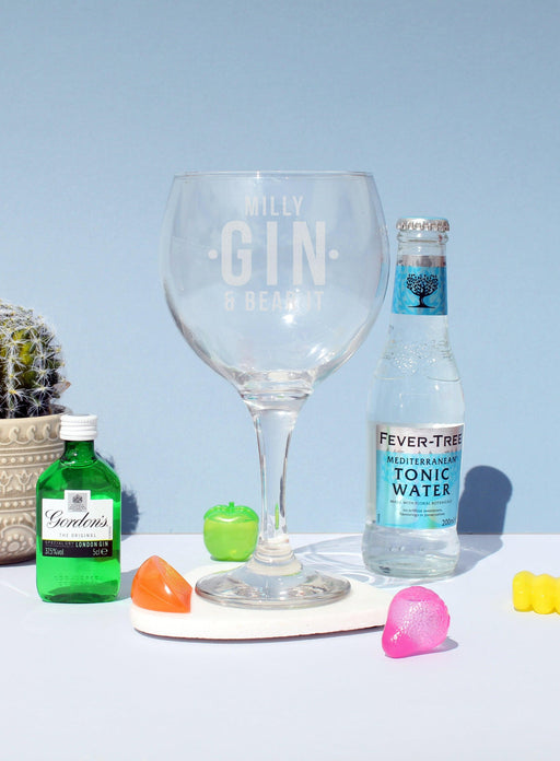 Personalised Gin and Bear It Balloon Gift Set