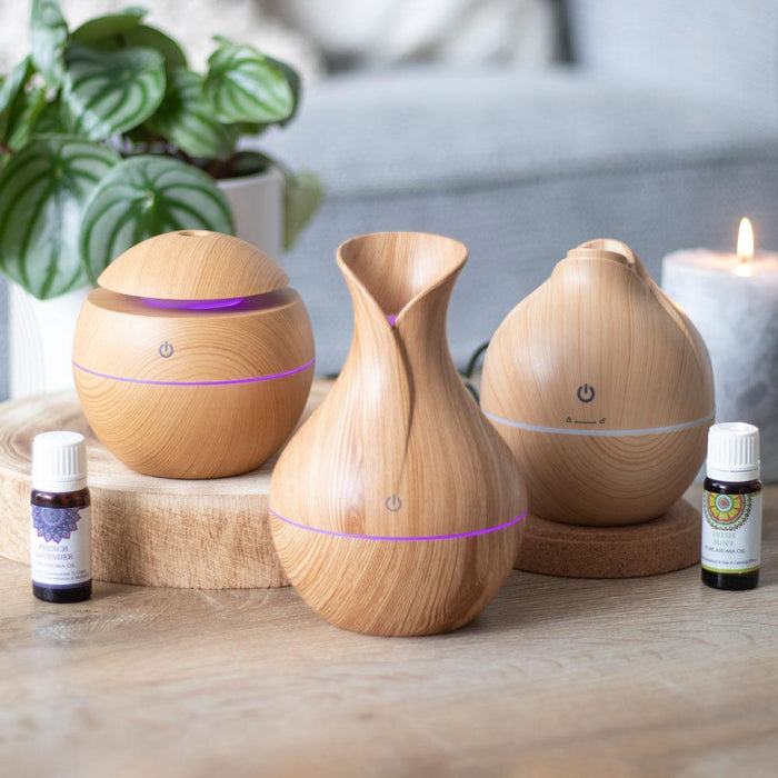 Medium Wood Grain Electric Aroma Diffuser
