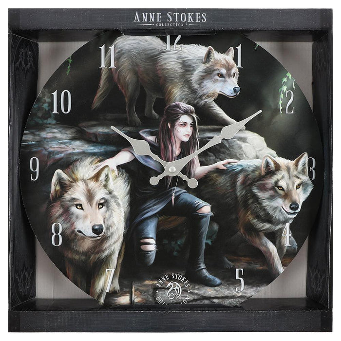 Power Of Three Wall Clock By Anne Stokes