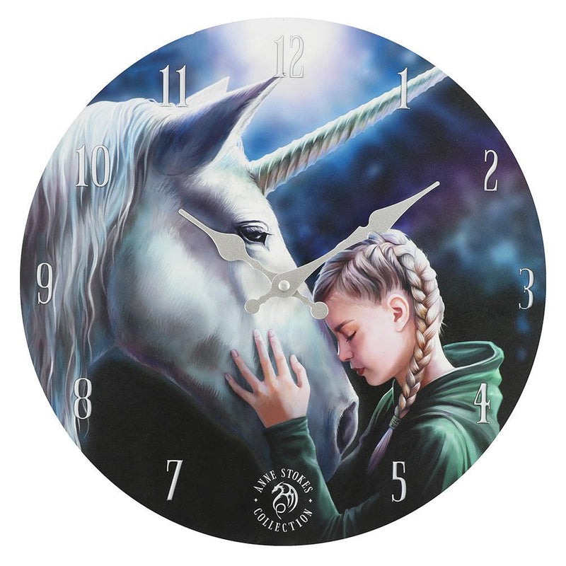 The Wish Wall Unicorn Clock By Anne Stokes
