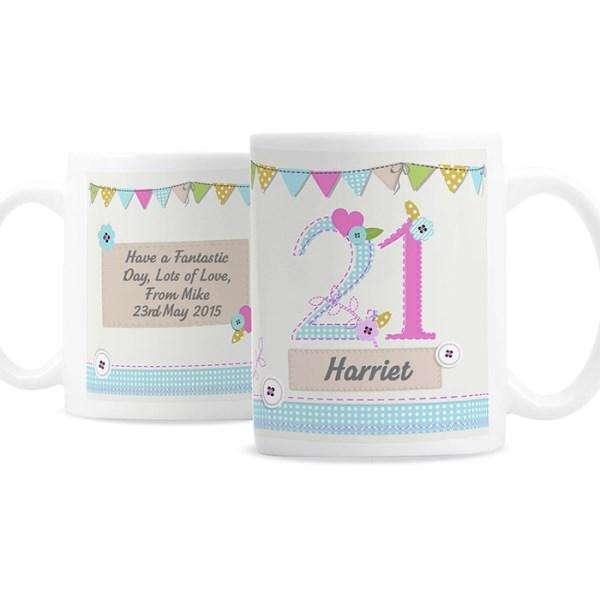 Personalised Birthday Age Female Mug - Myhappymoments.co.uk