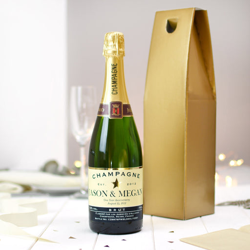 Personalised Bottle Of Champagne - Star Design