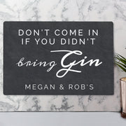 Personalised Gin Metal Sign - Pukka Gifts
