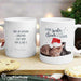 Personalised Rachael Hale Santa Claws Christmas Cat Mug - Myhappymoments.co.uk