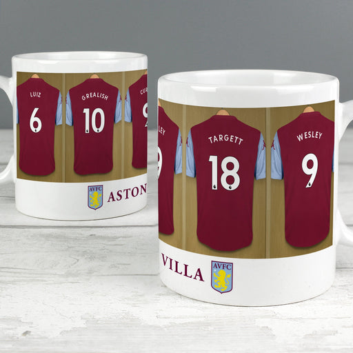 Personalised Aston Villa Football Club Dressing Room Mug