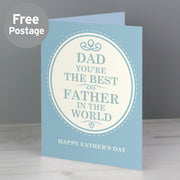 Personalised The Best in the World Card - Myhappymoments.co.uk