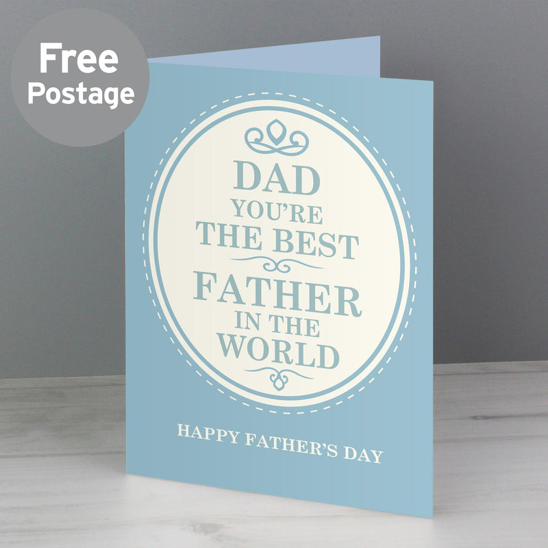 Personalised The Best in the World Card - Myhappymoments.co.uk