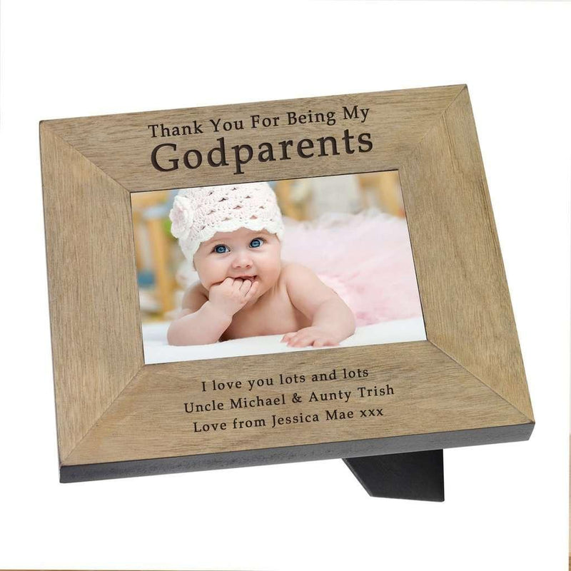 Thank You For Being My Godparents Photo Frame - Myhappymoments.co.uk