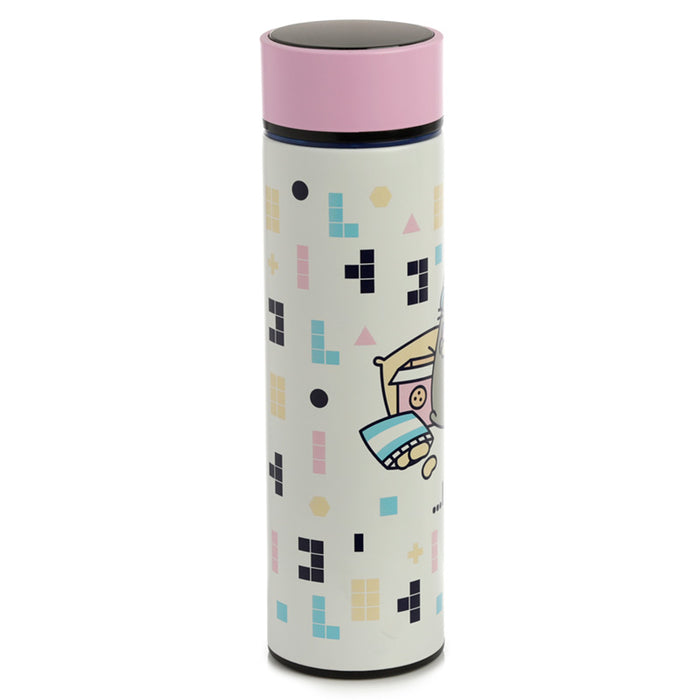 Pusheen Cat Gaming Reusable Thermal Insulated Bottle Digital Thermometer