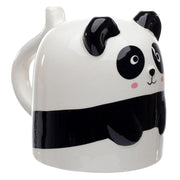 Novelty Upside Down Ceramic Shaped Panda Mug