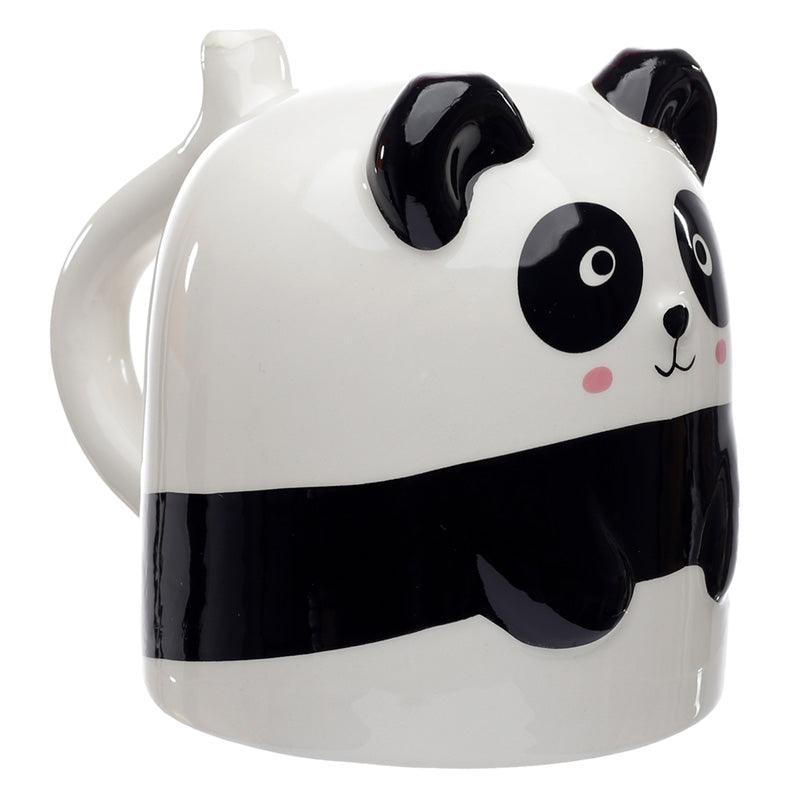 Novelty Upside Down Ceramic Shaped Panda Mug