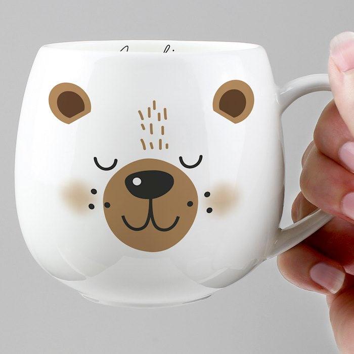 Personalised Cute Bear Shape Mug