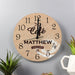 Personalised Cafe Kitchen Glass Clock