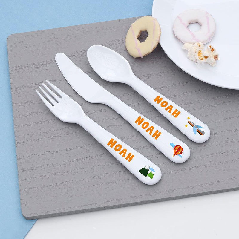 Personalised Children's Adventure Dinner Set