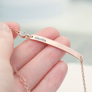 Personalised Rose Gold Birthstone Swarovski Crystal Bracelet
