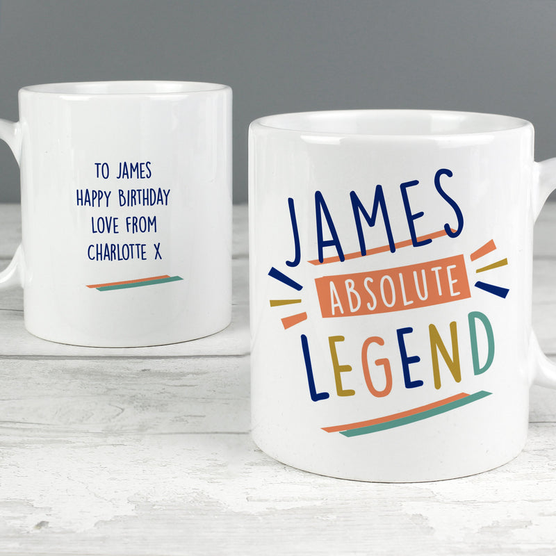 Personalised Absolute Legend Mug