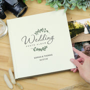 Personalised Botanical Wedding Square Photo Album