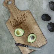 Engraved Paddle Chopping Board