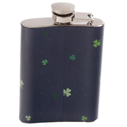 Stainless Steel Leprechaun Hip Flask 4oz - Myhappymoments.co.uk