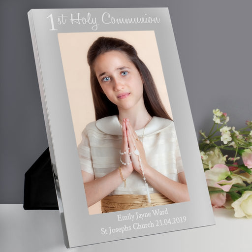 Personalised First Holy Communion Photo Frame 5x7 Portrait - Myhappymoments.co.uk