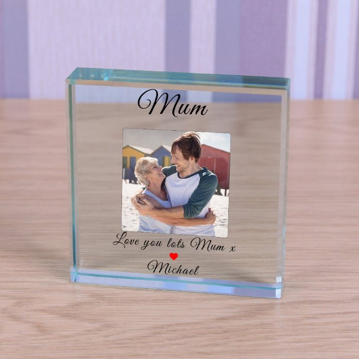 Personalised Mum Thank You Photo Gift Plaque