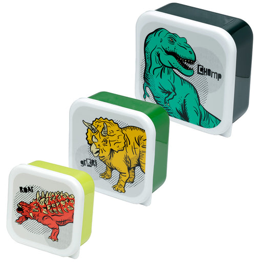 Dinosaur Lunch Boxes Set of 3 (M/L/XL)
