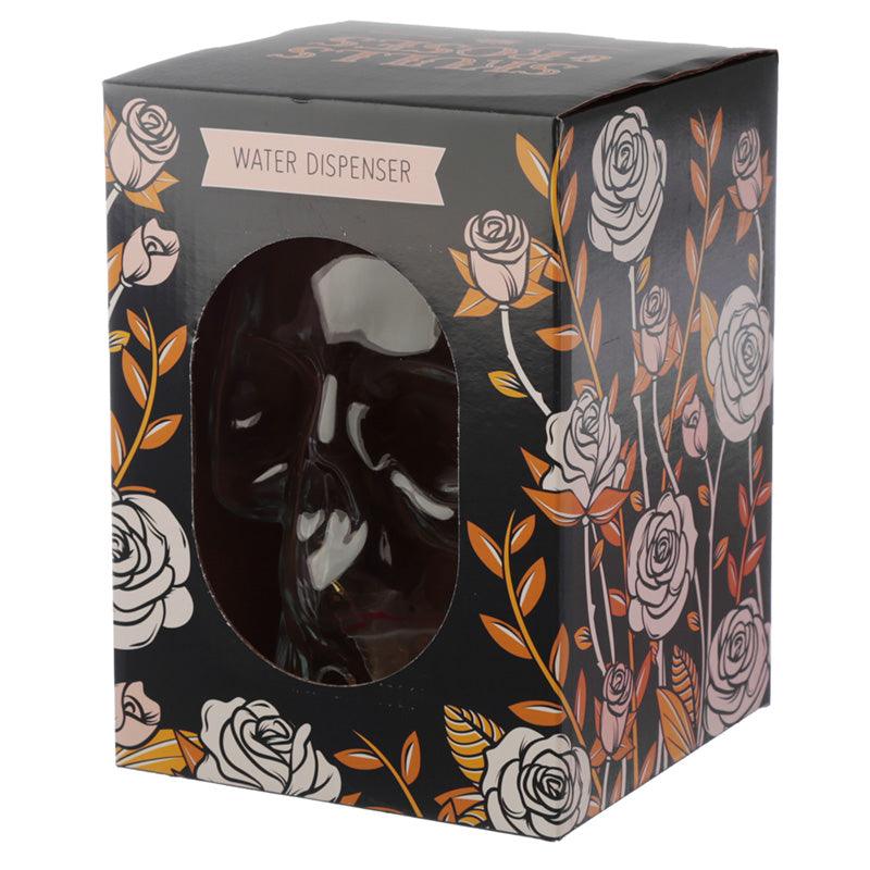 Skull Shaped Water Decanter 2.6L - Skulls & Roses