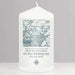 Personalised 1805 - 1874 Old Series Map Compass Pillar Candle - Myhappymoments.co.uk