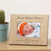 Personalised New Baby Wooden Photo Frame 6x4 - Myhappymoments.co.uk