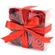 Set of 9 Soap Flowers - Red Roses - Myhappymoments.co.uk