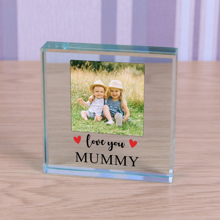 Personalised Photo Glass Token - Love you..