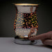 Fluted Star Burst Electric Touch Operated Aroma Warmer Lamp for Wax Melts