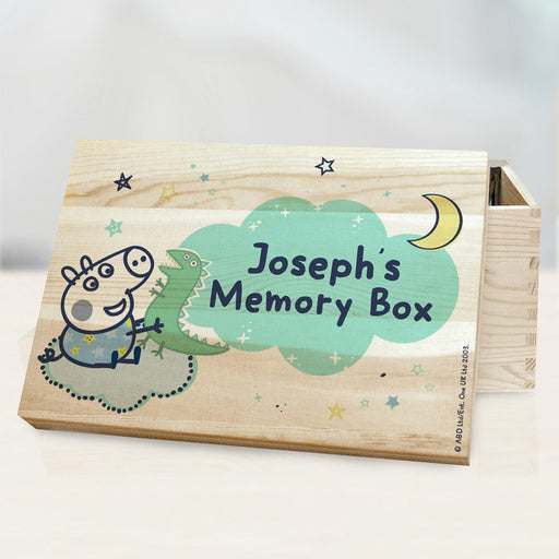 Personalised Peppa Pig George Pig Memory Box