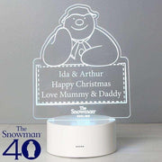 Personalised The Snowman LED Colour Changing Decoration Night Light - Myhappymoments.co.uk
