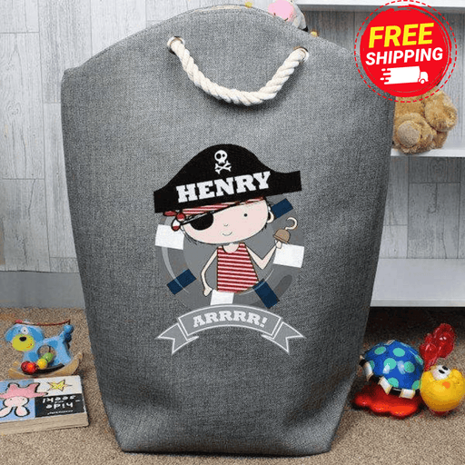 Personalised Pirate Toy Storage Bag