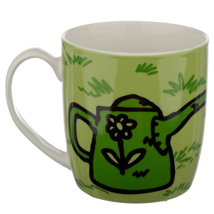 Green Simon's Cat Porcelain Mug