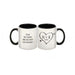 Personalised Sketch Heart Initials Love Mug - Myhappymoments.co.uk