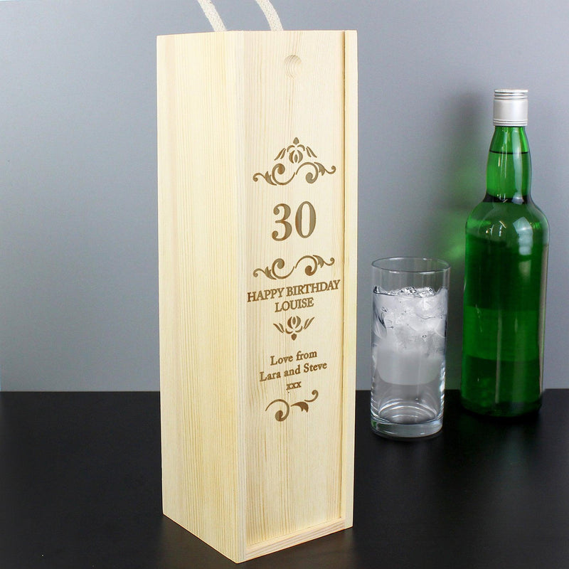 Personalised Birthday Wine Box - Myhappymoments.co.uk