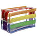 Somewhere Rainbow Clear PVC Toiletry Makeup Wash Bag