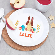 Personalised Children's Spring Bunny Dinner Set