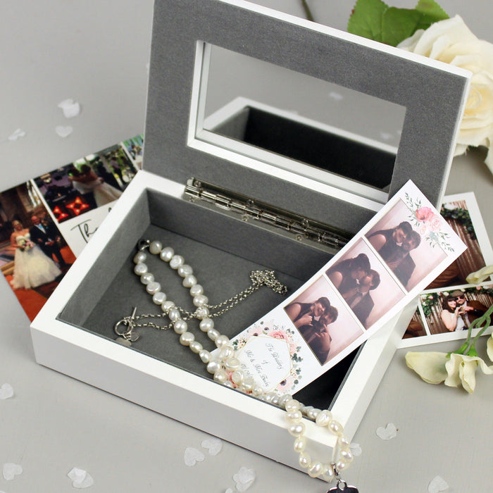 Personalised Free Text Wooden Jewellery Box