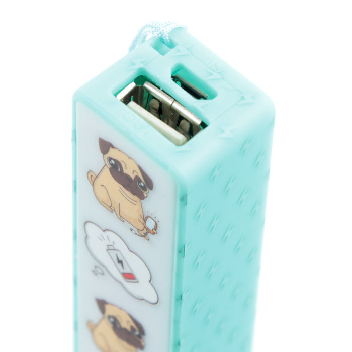 Pug Handy Portable USB Charger Power Bank - Myhappymoments.co.uk