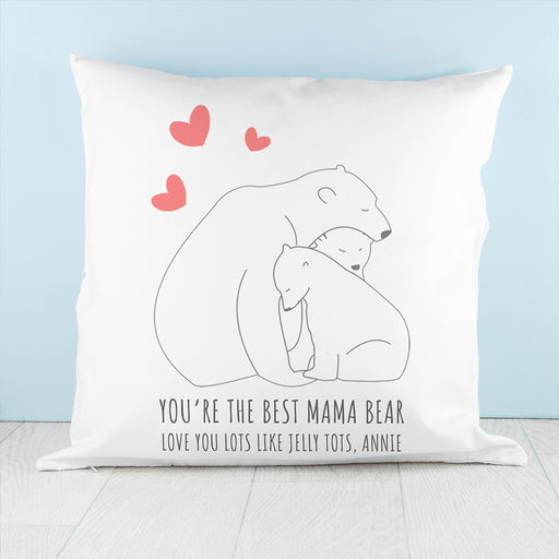 Personalised The Best Mama Bear Cushion Cover - Myhappymoments.co.uk