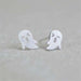 Sterling Silver Halloween Ghost Earrings - Myhappymoments.co.uk