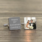 Any Message & Photo Cufflinks With Case